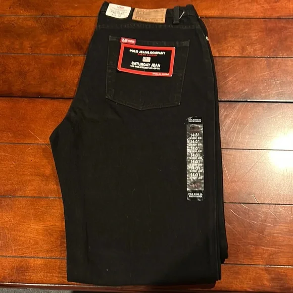NWT Polo Jeans Company Ralph Lauren Black Saturday Jean 14x31 Vintage - Picture 12 of 16